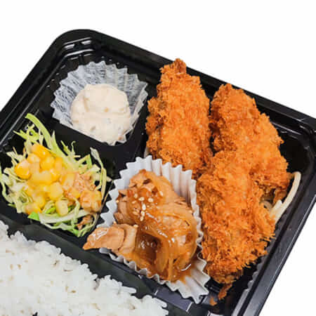 【おかずのみ】かきフライ＆生姜焼き｜前野町でお弁当のテイクアウト・デリバリーならほか弁まえの亭