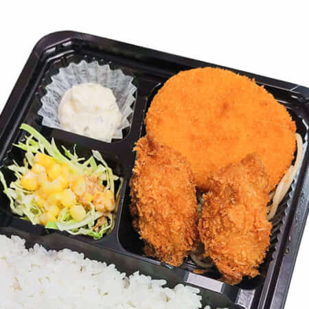 【おかずのみ】カキフライ＆コロッケ｜前野町でお弁当のテイクアウト・デリバリーならほか弁まえの亭
